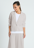 Scuba Crop Blazer - Putty