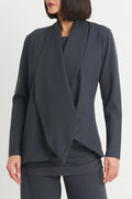 Scuba Drape Blazer - Obsidian