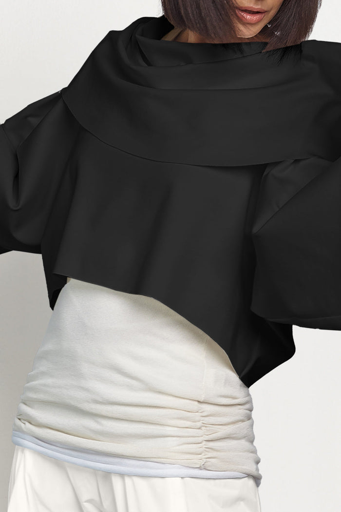 Scuba Jackie O Top - Black