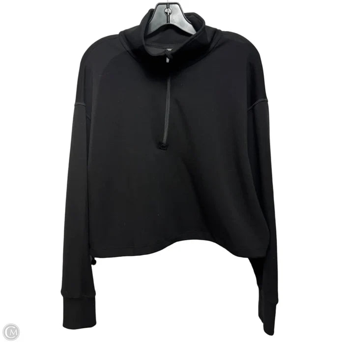 Scuba Spencer Half Zip Top Long Sleeve Collar By Lululemon In Black, Size: L