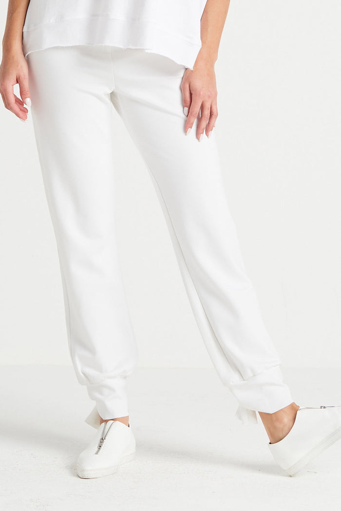 Scuba Tied Up Pants - White