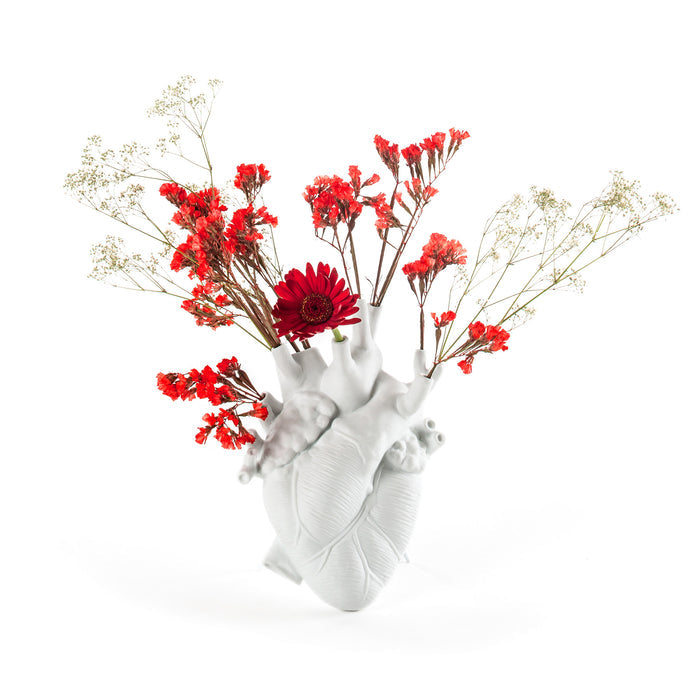 Seletti - Love in Bloom Heart Vase | weiß