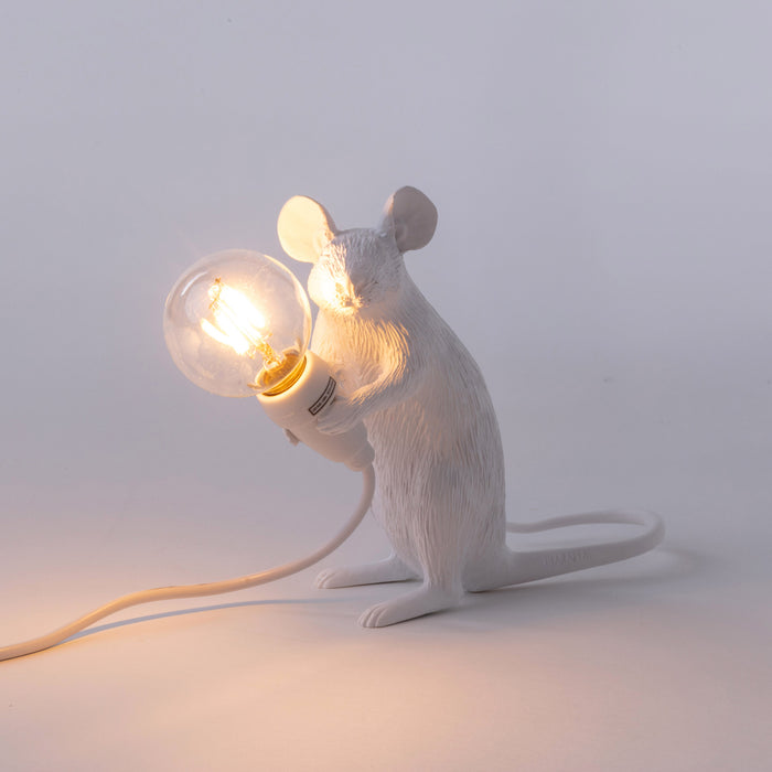 Seletti - Mouse Sitting Tischleuchte | weiß