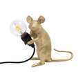 Seletti - Mouse Sitting Tischleuchte | gold