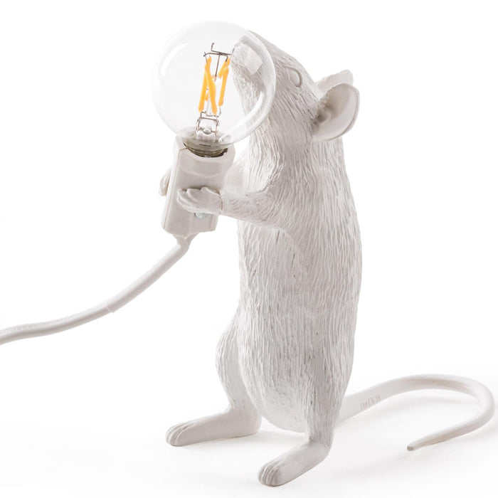 Seletti - Mouse Standing Tischleuchte | weiß