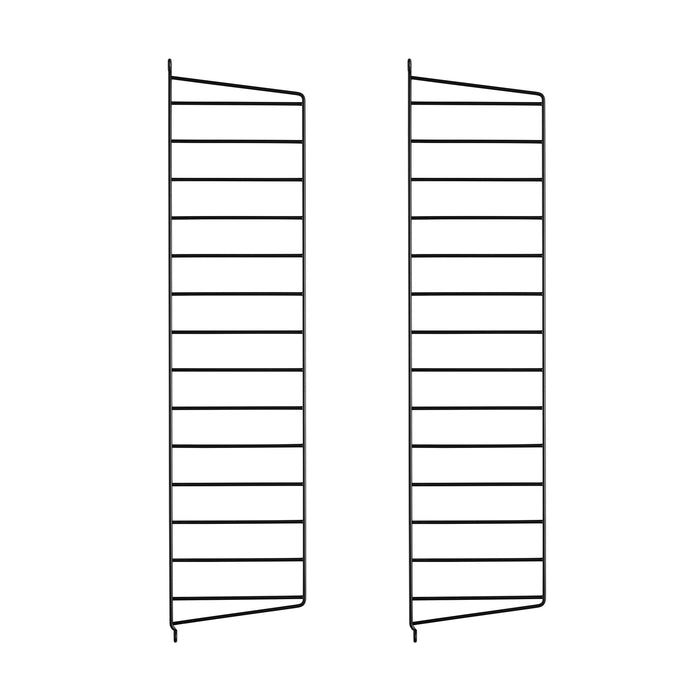 String - Wandleiter 20 cm | 2er-Set / 75 cm / schwarz