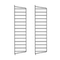 String - Wandleiter 20 cm | 2er-Set / 75 cm / schwarz