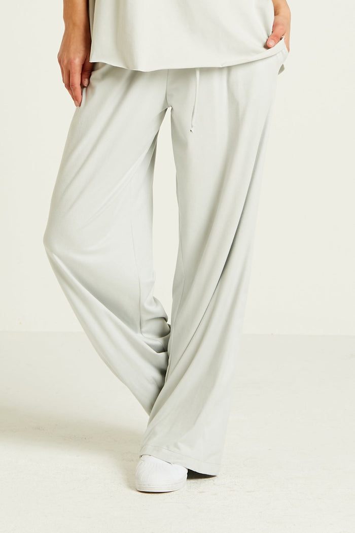 Suede PJ Pants - Pearl Gray