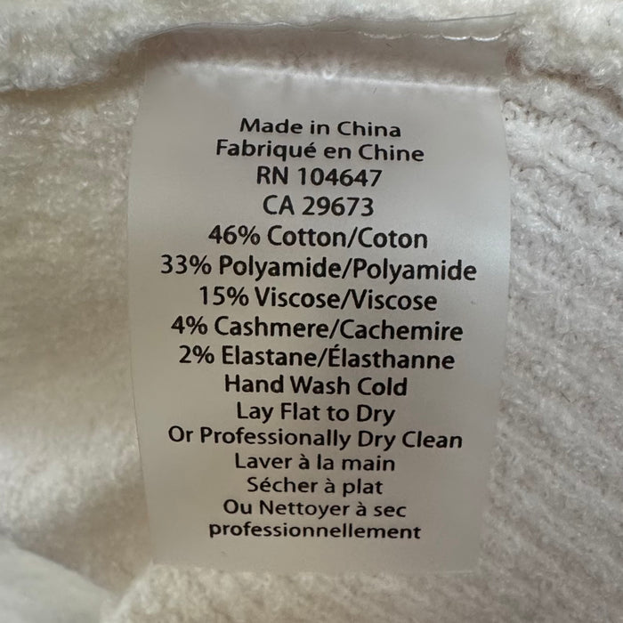 Sweater By Kinross In Ivory, Size: S