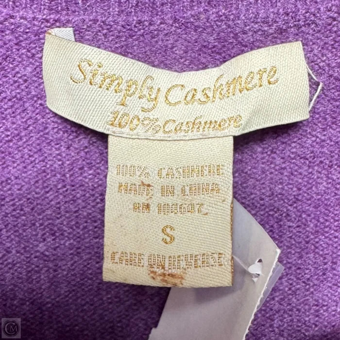 Sweater Cashmere By Simply Cashmere In Purple, Size: S