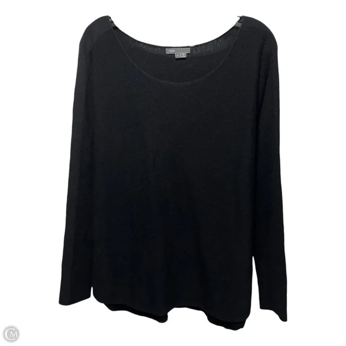 Sweater Wool-Cashmere By Vince In Black, Size: L
