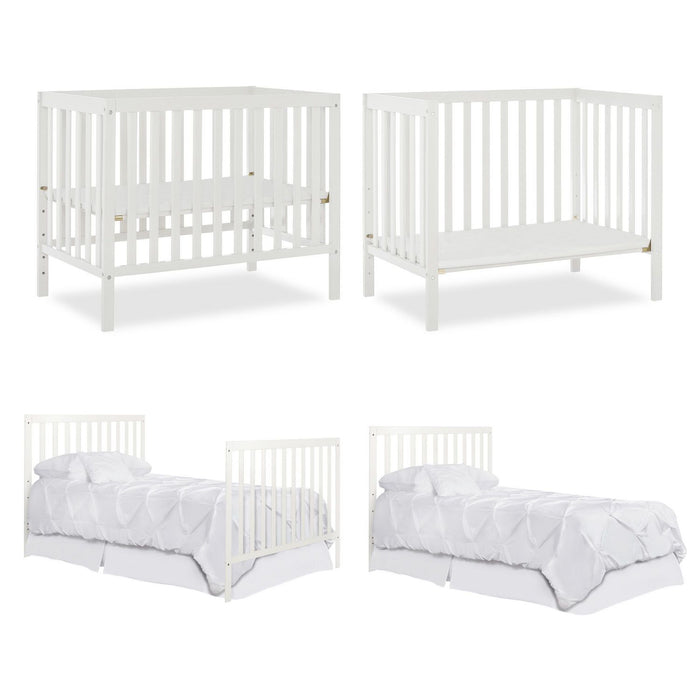The Mini 3-in-1 Convertible Crib | White