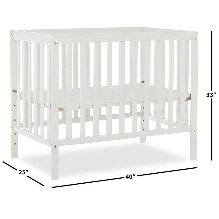 The Mini 3-in-1 Convertible Crib | White
