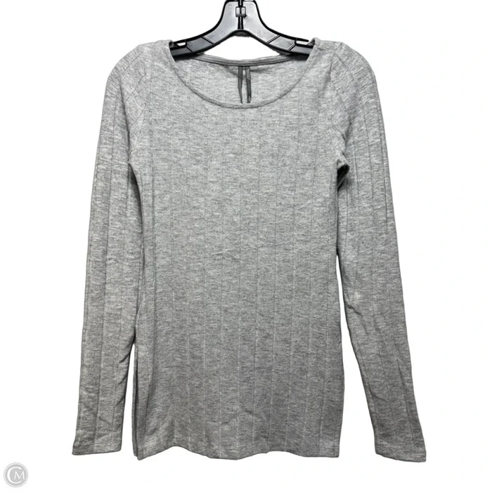 Top Long Sleeve By Anthropologie In Grey, Size: Xxs