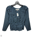 Top Long Sleeve By Loft In Black & Blue, Size: Xs