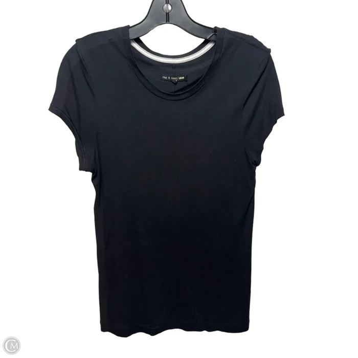 Top Short Sleeve Basic By Rag And Bone In Black, Size: L