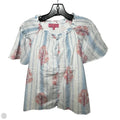 Top Short Sleeve By Simply Southern In Cream & White, Size: L