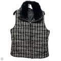 Vest Puffer & Quilted By Talbots In Black & Cream, Size: L