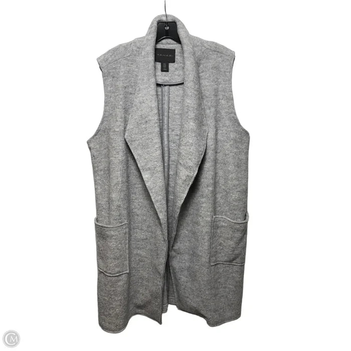 Vest Wool Blend By Tahari In Grey, Size: 1x