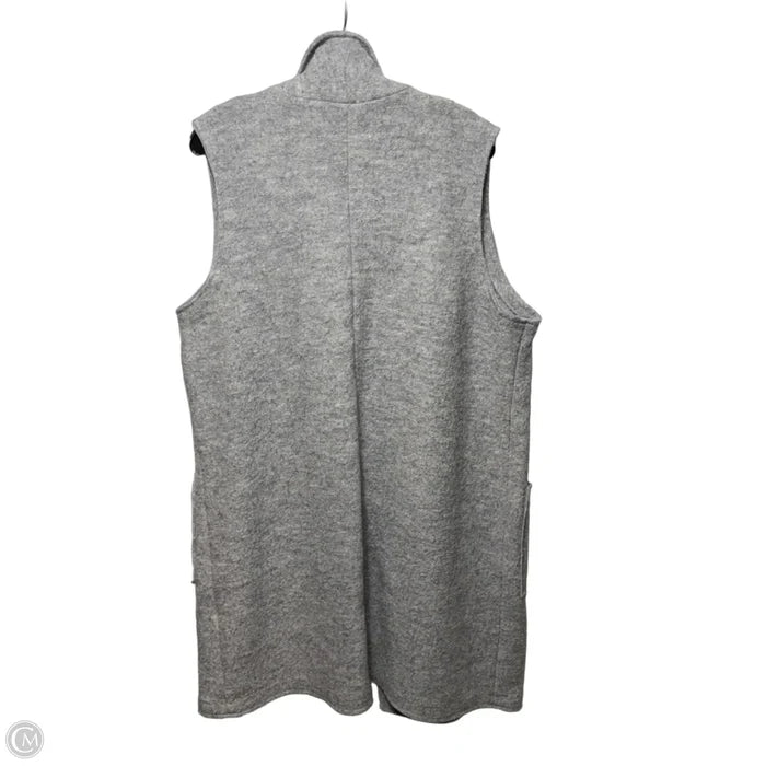Vest Wool Blend By Tahari In Grey, Size: 1x