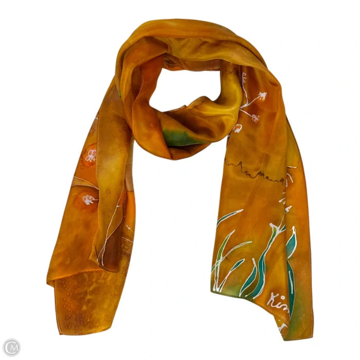 Watercolor Print Scarf Long