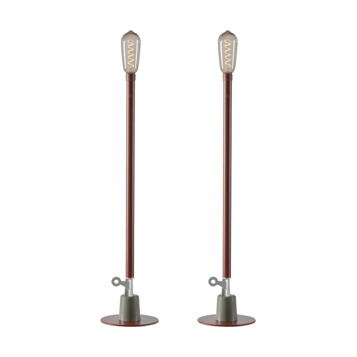 Weltevree - Sticklight LED- Outdoorleuchte (2er-Set) | oxidrot