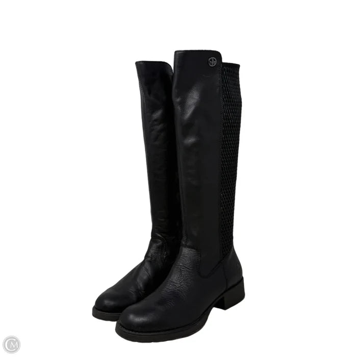 Z9591 Tall Boots By Riekers In Black, Size: 8.5 (39)