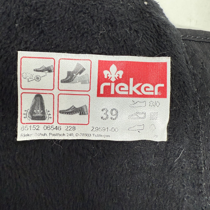 Z9591 Tall Boots By Riekers In Black, Size: 8.5 (39)