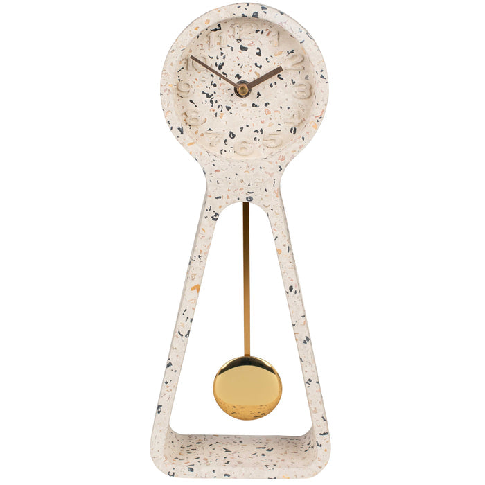 Zuiver - Pendulum Time Tischuhr | terrazzo weiß